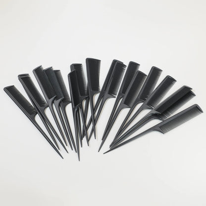 Anti-Static Hair Dye Brushes with Pointed Tail Combs 20 Pack Pro