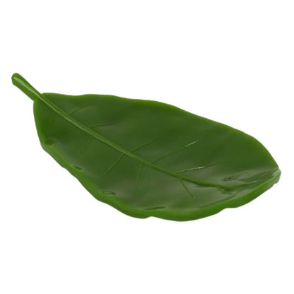 Leaf Shape Soap Dish Holder - Durable Bathroom Kitchen Organizer