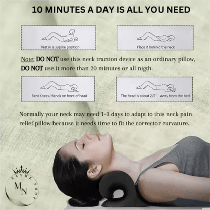 Cervical Traction Device - Neck Shoulder Relaxer Chiropractic Pillow