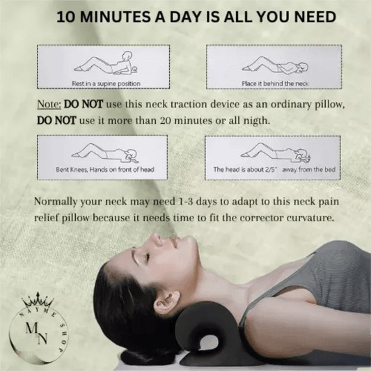 Cervical Traction Device - Neck Shoulder Relaxer Chiropractic Pillow