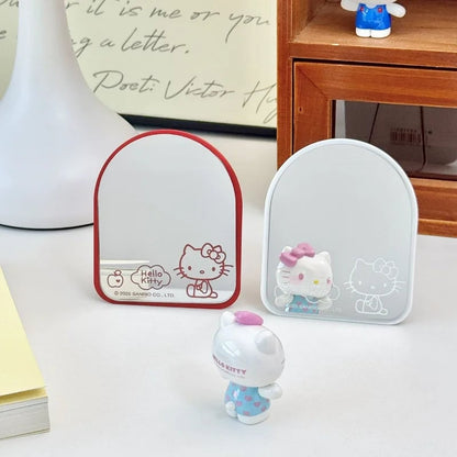 Hello Kitty Metal Desktop Makeup Mirror with Adjustable Bracket