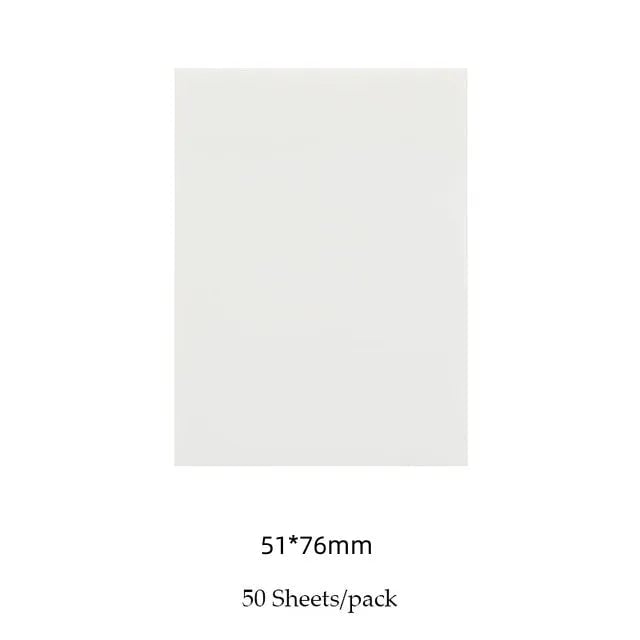 50 PET Transparent Waterproof Sticky Notes - Creative School Office