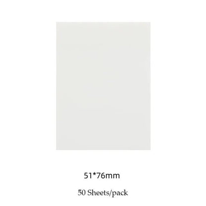 50 PET Transparent Waterproof Sticky Notes - Creative School Office