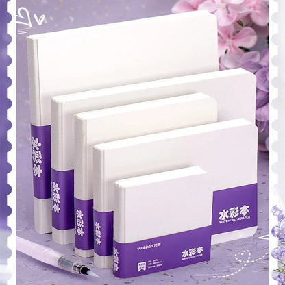 300GSM Watercolor Paper Book 50% Cotton Square Portable Sketch Pad