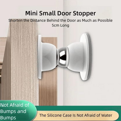 Magnetic Silicone Door Stopper - No Drill Anti-Collision Buffer