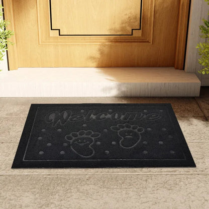 Personalized Non-Slip Rubber Door Mat - Waterproof Welcome Mat