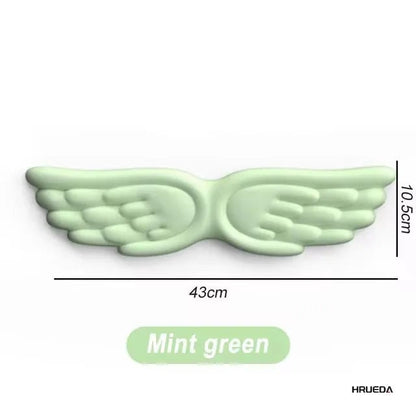 Memory Foam Ergonomic Keyboard Mouse Wrist Rest Pad Set Angel Wing