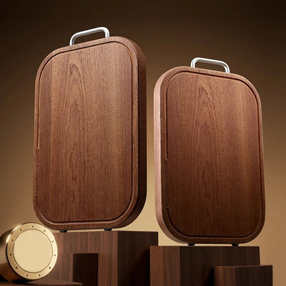 Heavy Duty Ebony Wood Cutting Board - Double-Sided Anti-Bacterial