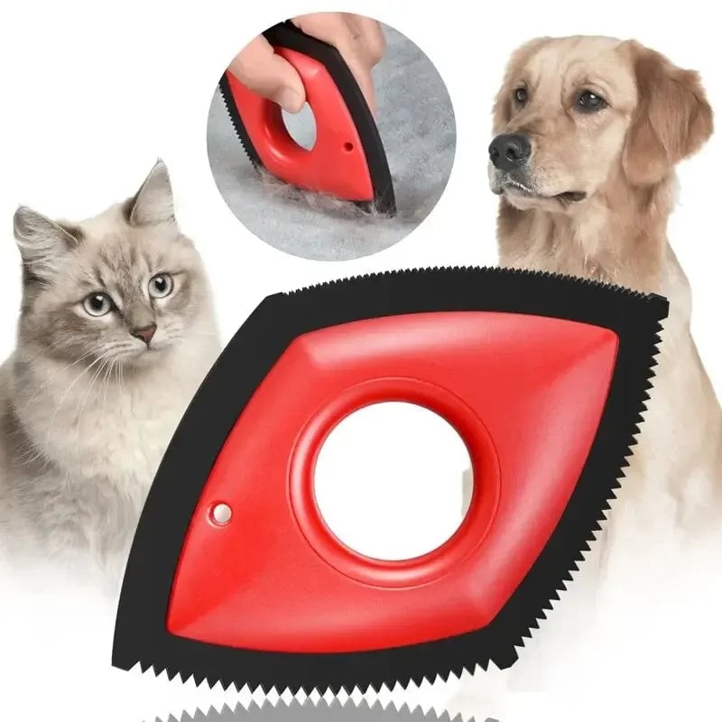4 Mode Pet Hair Remover Brush - Rubber Reusable Comb for Dogs Cats