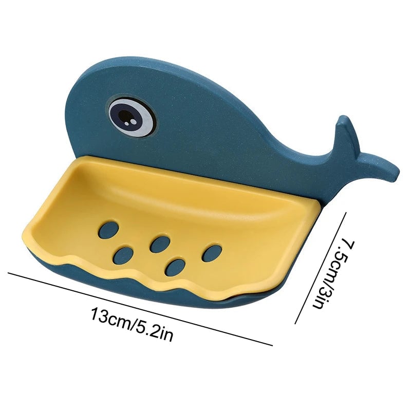 Cartoon Soap Box Drain Holder - Bathroom Shower Storage Tray