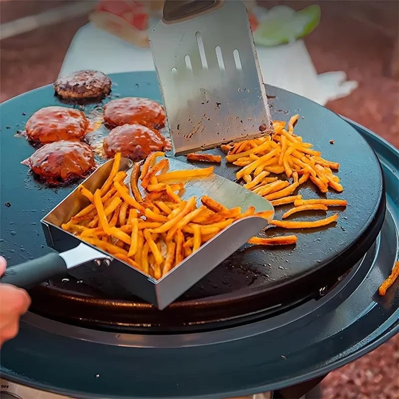 Stainless Steel BBQ Spatula - Heavy Duty Griddle Food Turner
