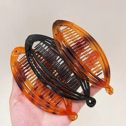 Fish Shaped Beaded Hair Clips Set with Coiled Insert Combs