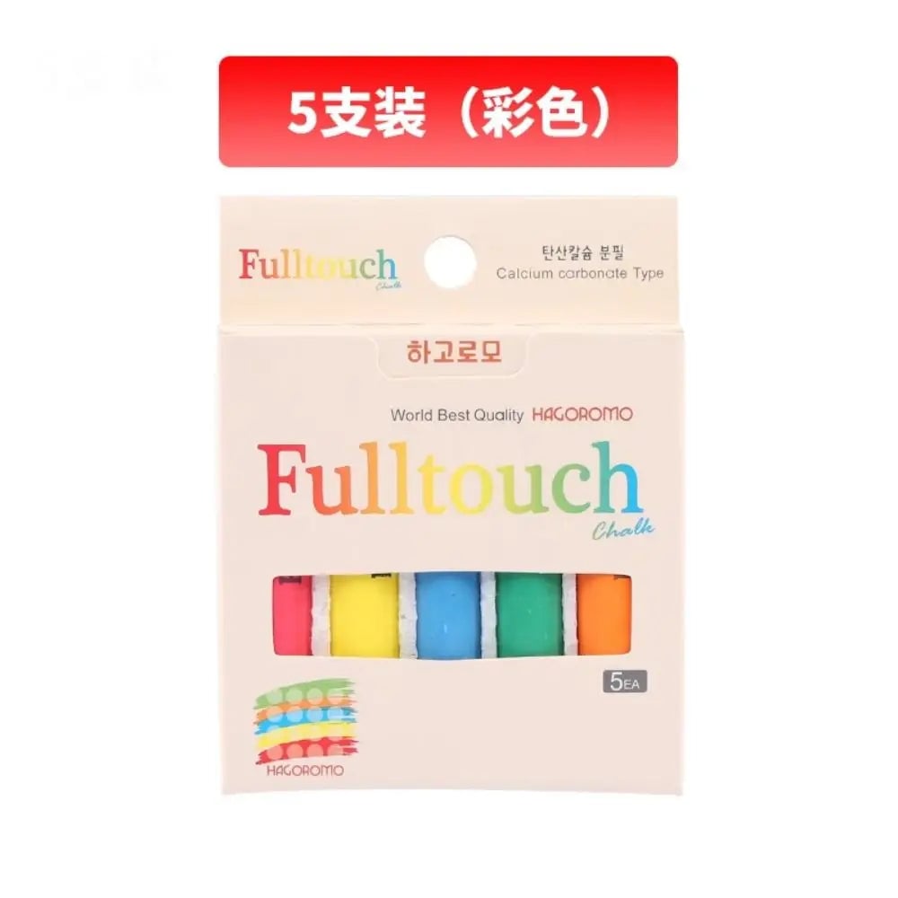 Dust-Free Chalk Sticks White/Multicolor Adjustable Powder Formula