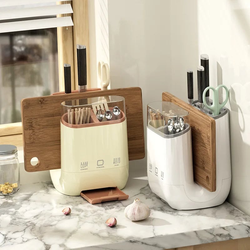 Multi-Function Kitchen Organizer - Knife Holder, Cutting Board Rack