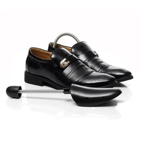 Adjustable 2-Way Shoe Stretcher Black Plastic Women Men Pair