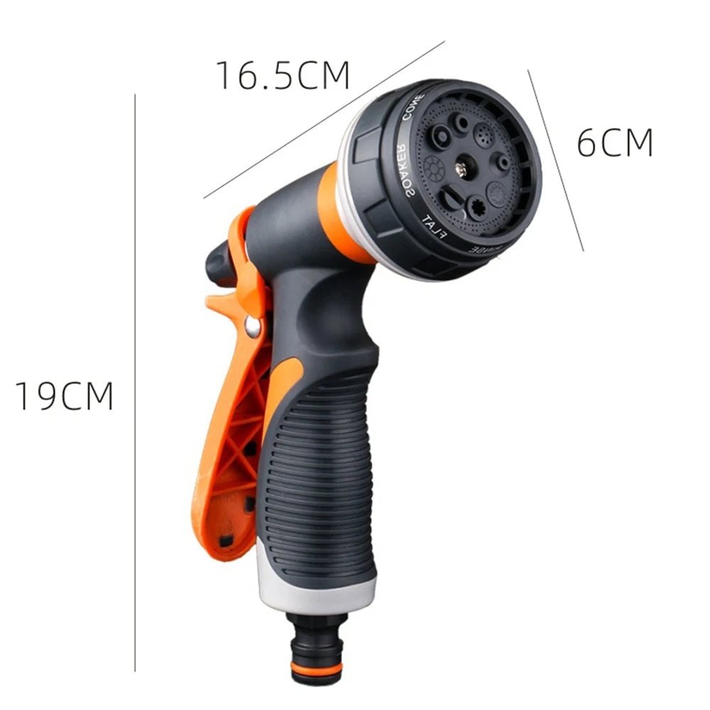 High Pressure Garden Sprayer Nozzle 8 Mode Watering Gun Plant Lawn