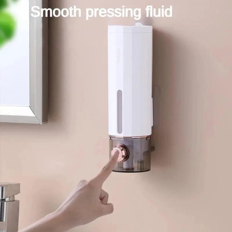 Non-Perforating Wall Mount Soap Dispenser - Multi-Use Press Pump
