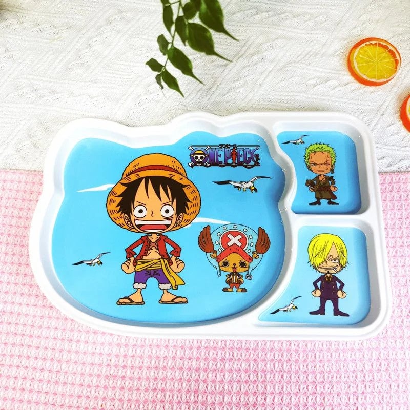 One Piece Luffy 3pc Portable Travel Cutlery Set Dinnerware Kit