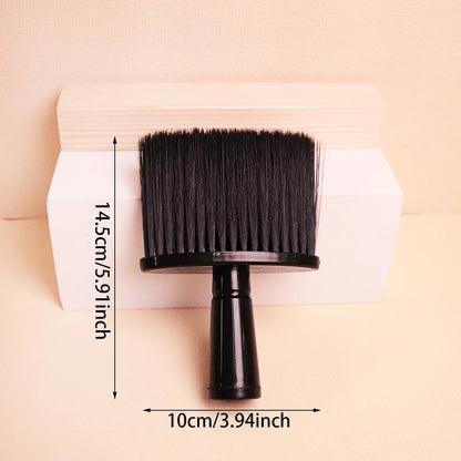 Professional Soft Bristle Hair Cleaning Brush - Black Real Hair