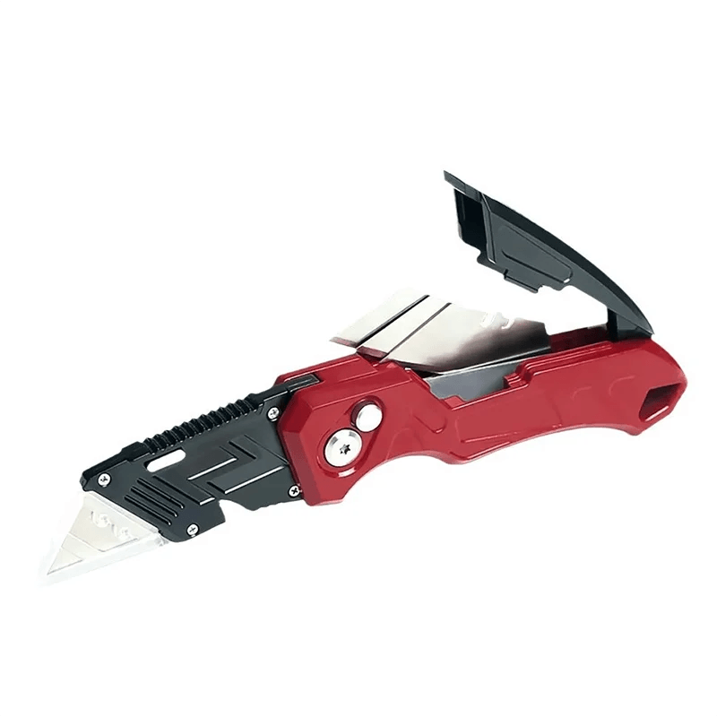 Folding Utility Knife with Replaceable Blades - Heavy Duty Cutter