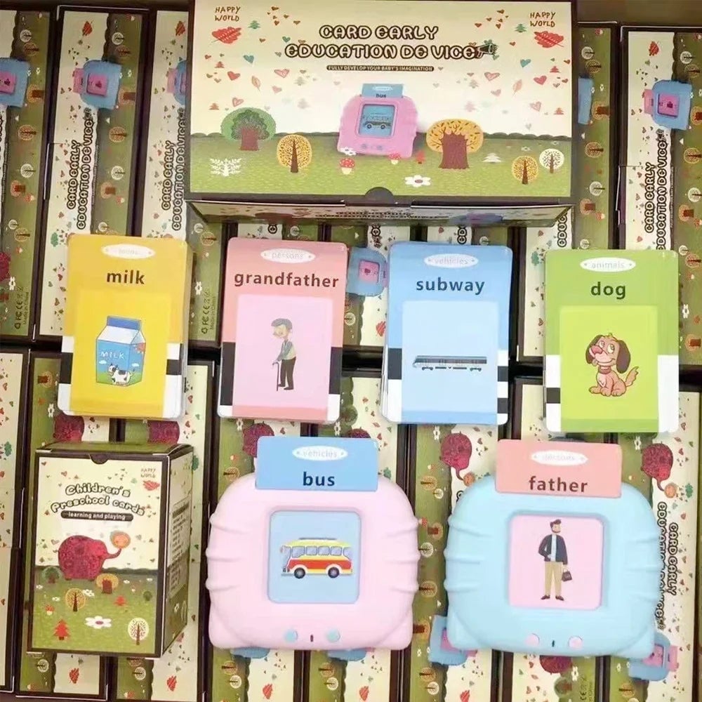 Electronic Talking Flash Cards - Audio Learning Toys for Kids