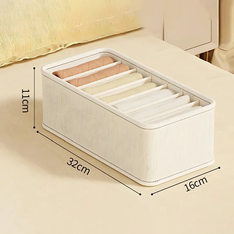 Fabric Drawer Organizer Set 1-5PCS Underwear Socks Bras Storage Box