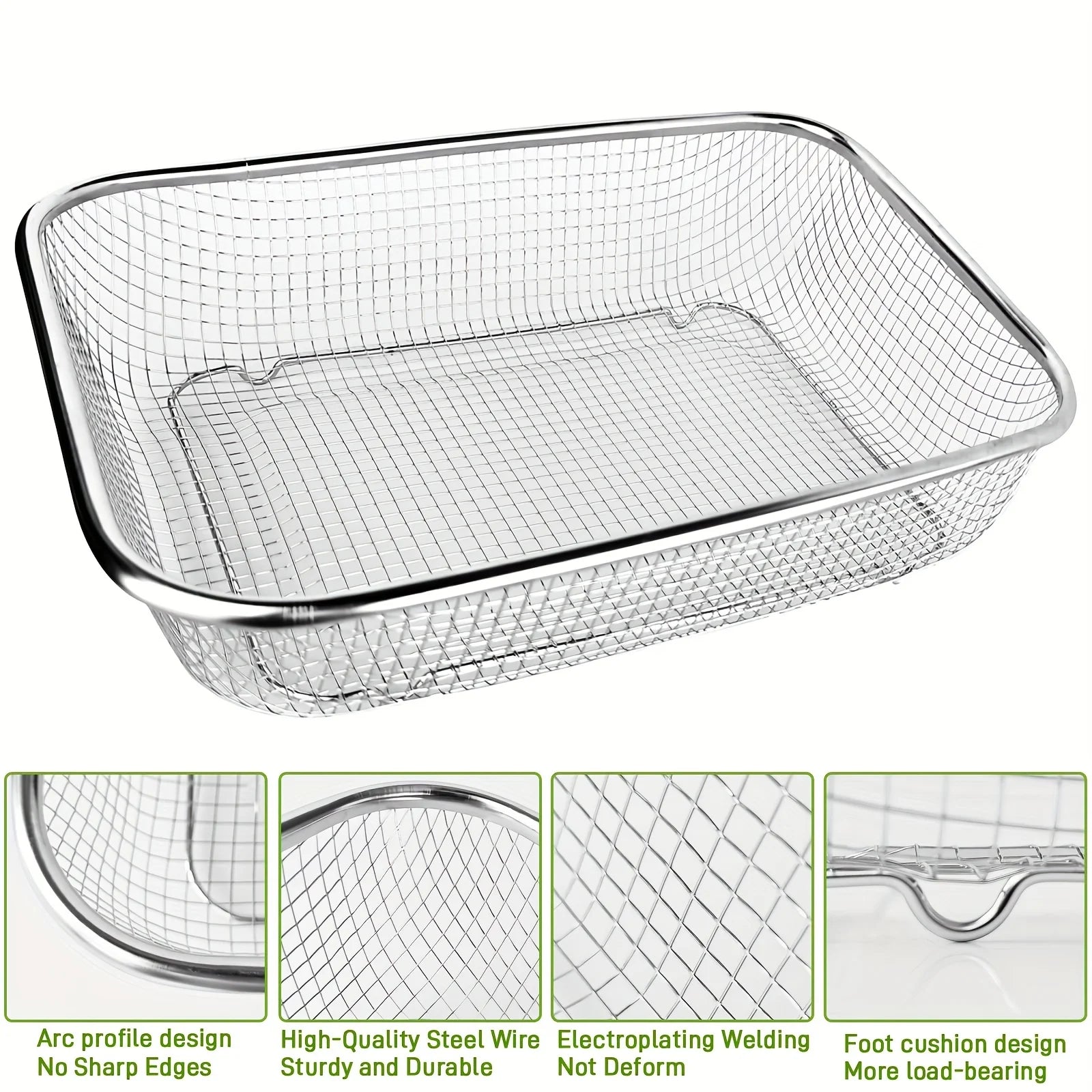 Stainless Steel Soil Sieve Mesh - Garden Rock Filter Compost Sand