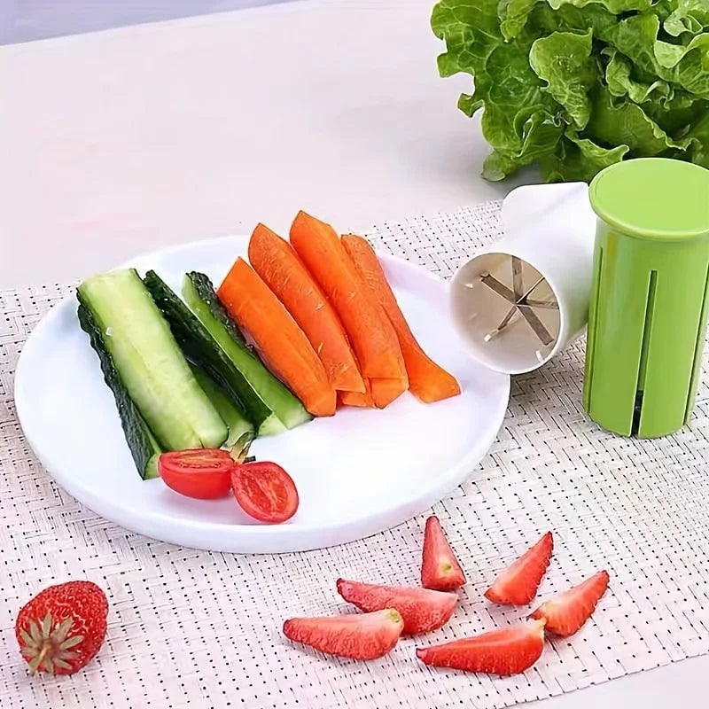 ABS Manual Vegetable Chopper - Multi-Purpose Kitchen Slicer Tool