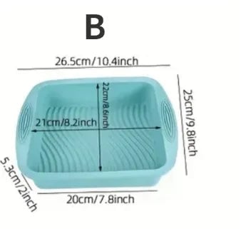 Silicone High-Temperature Cake Baking Mould Set - Muffin Toast Pan