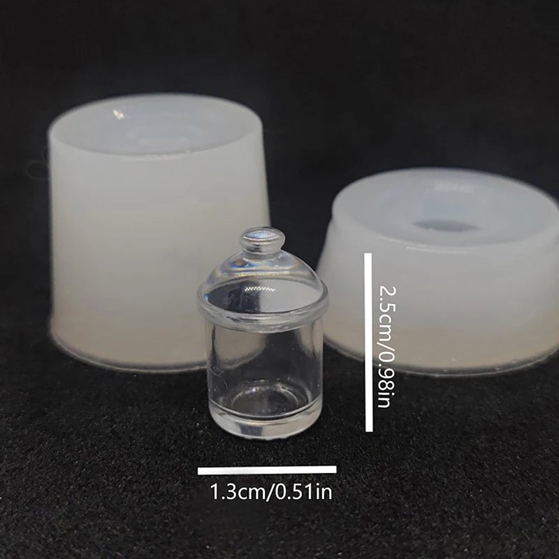 Mini Silicone Food Jar Molds - Dollhouse Kitchen DIY Cookie Candy Jars
