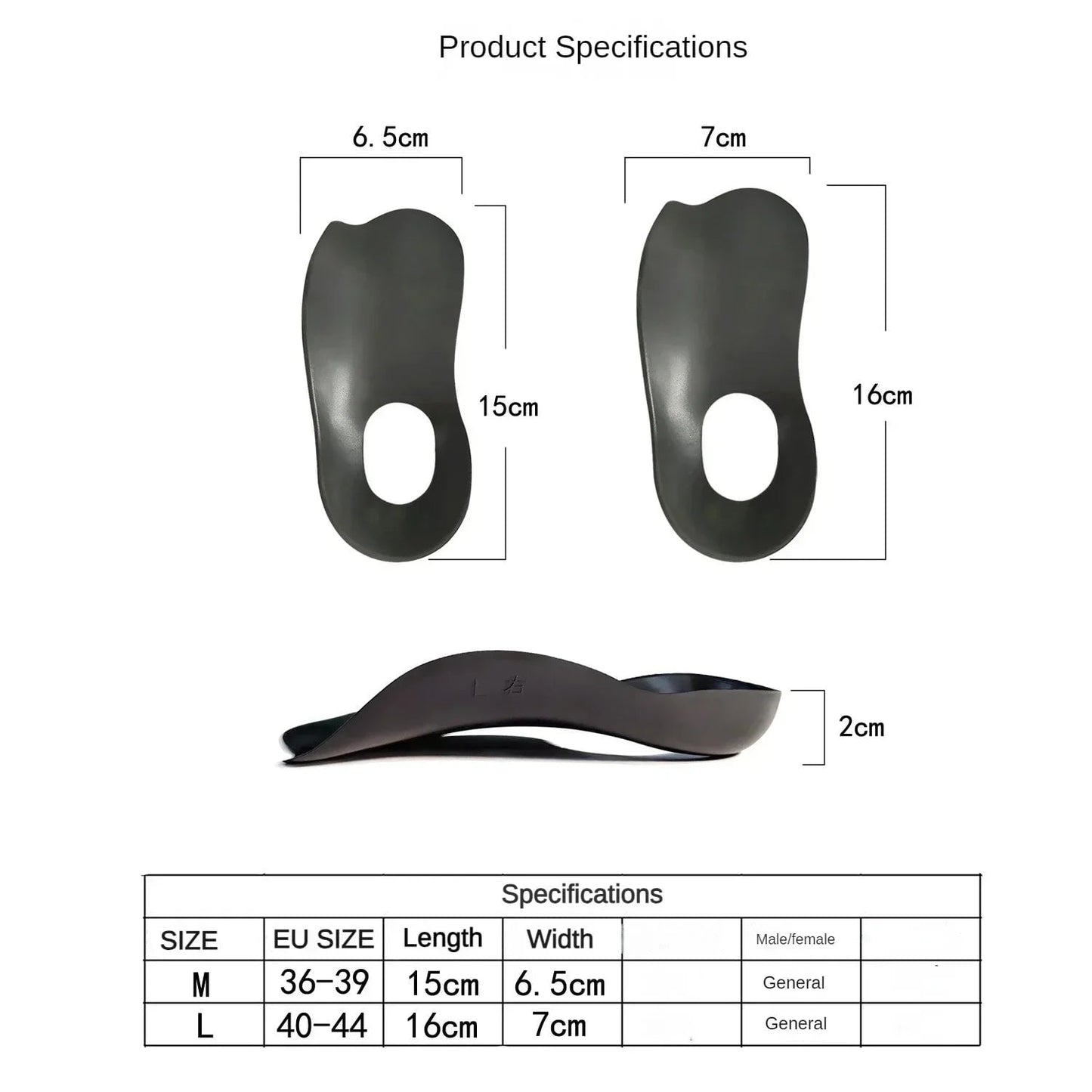 Orthotic Arch Support Insoles for Flat Feet O-Legs Plantar Fasciitis
