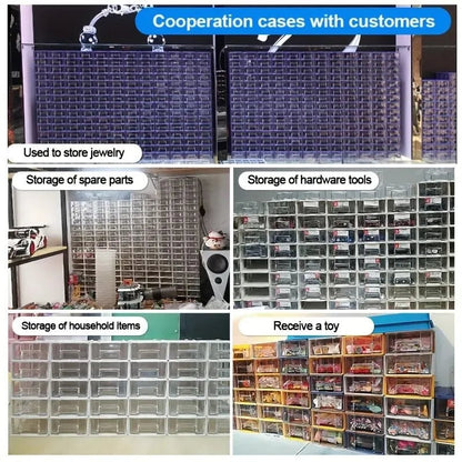 8/16pcs Mini Drawer Organizer 14x9x4cm Screw Parts Storage Bins