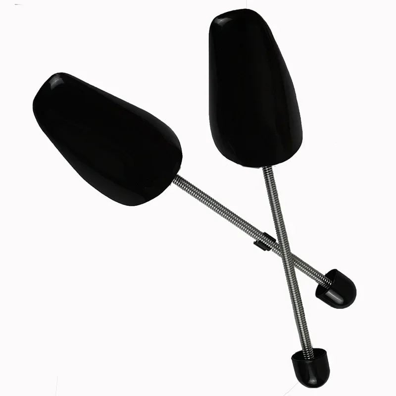 Adjustable 2-Way Shoe Stretcher Black Plastic Women Men Pair