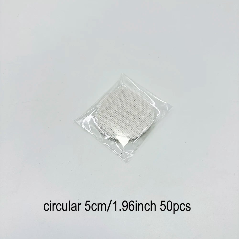 Bonsai Pot Mesh Sheets 100pcs - White Drainage Net Bottom Covers