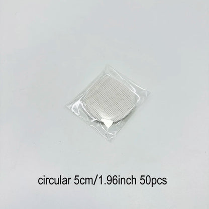Bonsai Pot Mesh Sheets 100pcs - White Drainage Net Bottom Covers