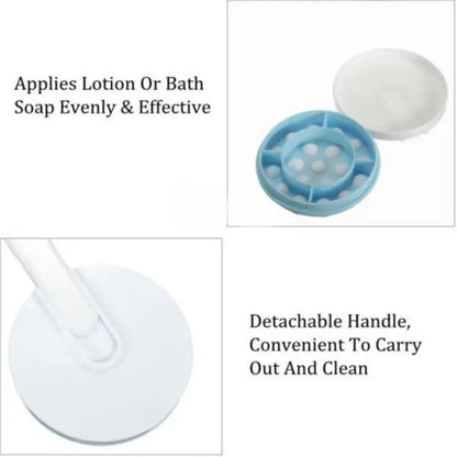 Long Handle Bath Brush - Body Scrubber Massager for Back & Legs