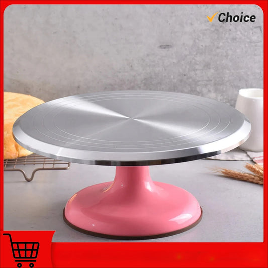 10 Inch Aluminum Alloy Cake Turntable Silent Bearing Revolving Stand