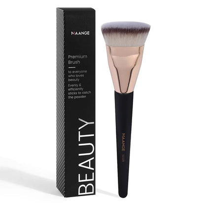 MAANGE Flat Foundation Brush - Professional Makeup Tool with Storage Box