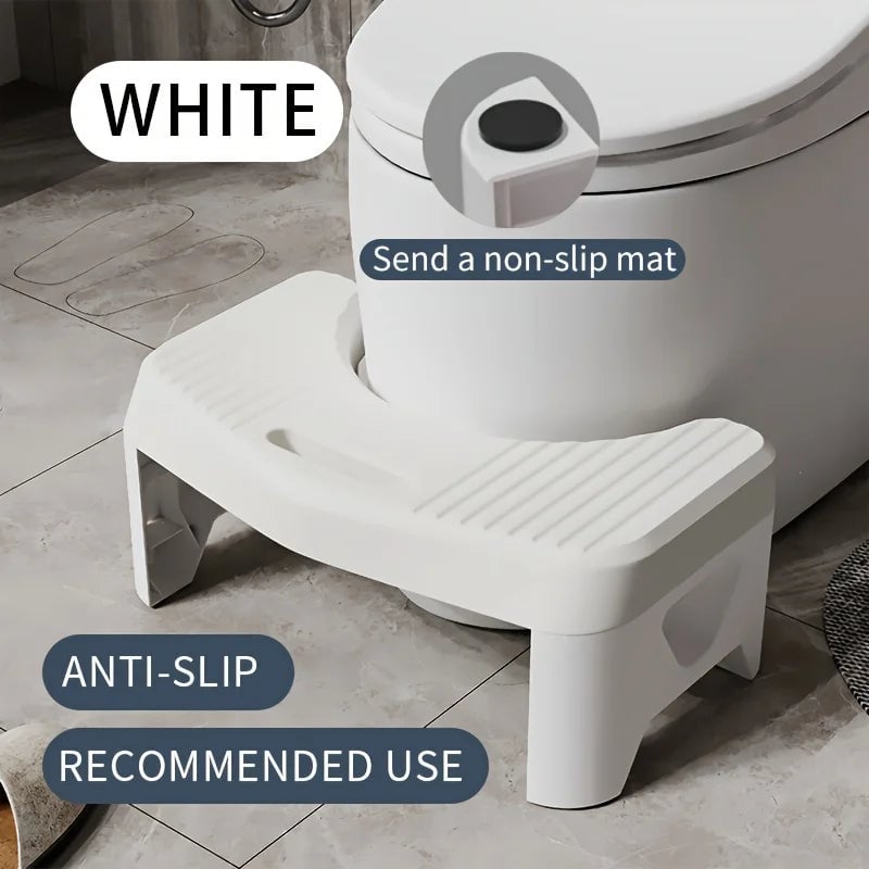 Ergonomic Toilet Footstool - Adult & Kids Squatting Aid Comfort Stool