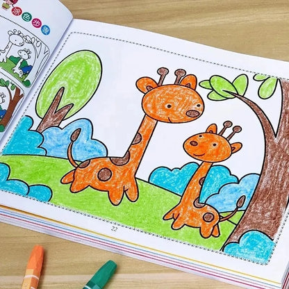Step-by-Step Painting Coloring Book Progressive Easy to Hard Levels