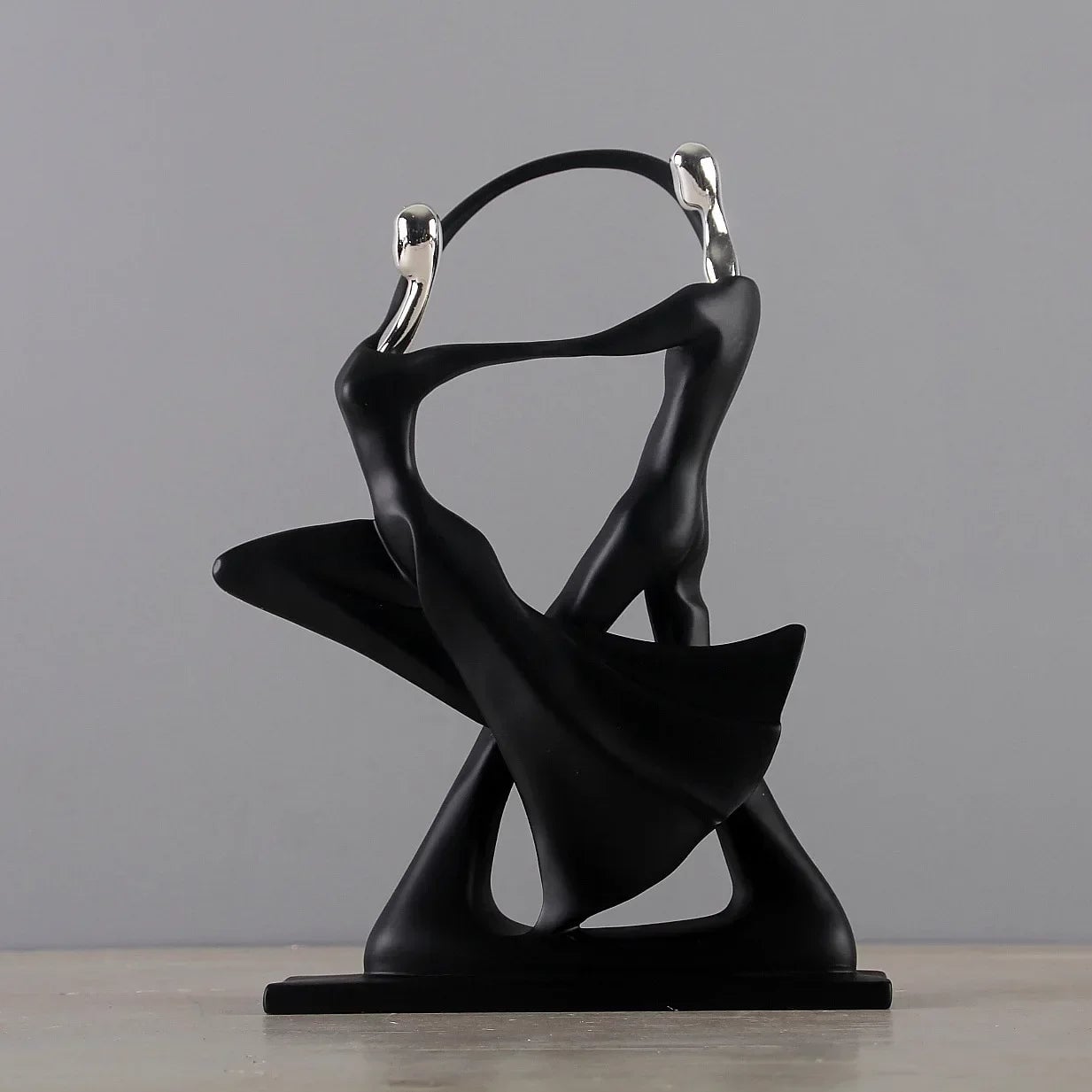 Nordic Art Dancing Couple Resin Figurine Home Decor Ornament