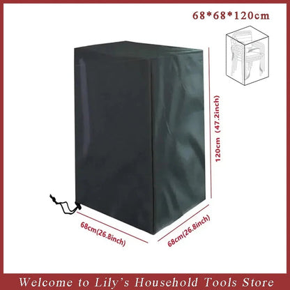 Waterproof Stacked Chair Dust Cover Garden Patio Furniture Protector