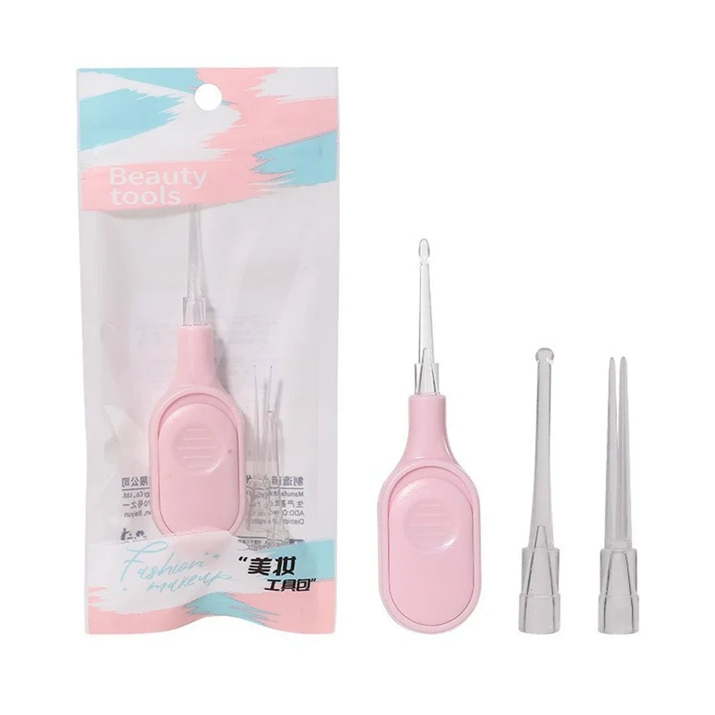LED Illuminated Ear Cleaner 3-Piece Set with Lighted Scoop Spoons