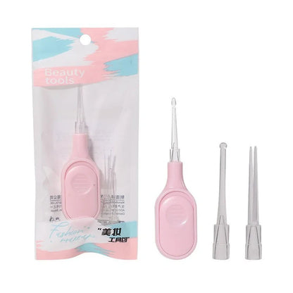 LED Illuminated Ear Cleaner 3-Piece Set with Lighted Scoop Spoons