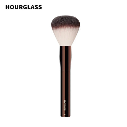No.1 Round Head Powder Brush - Soft Fiber Hair Hourglass Design