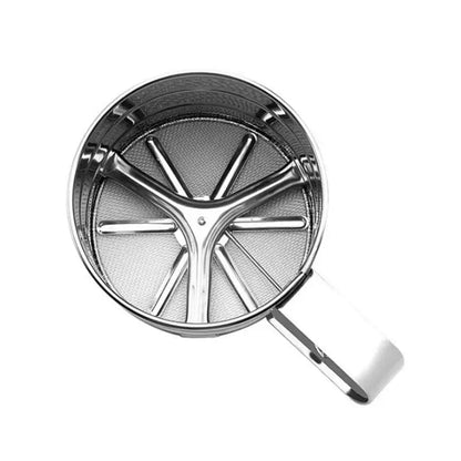 Stainless Steel Hand Held Flour Sieve - Fine Mesh Baking Sifter