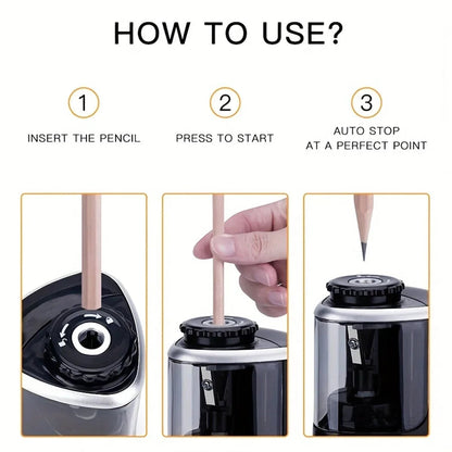 Electric Desktop Pencil Sharpener 6-8mm Automatic Assembly