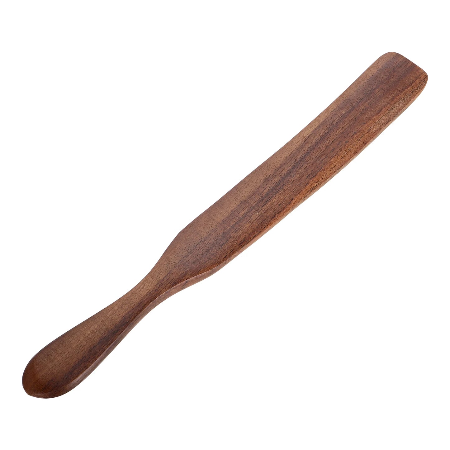 28cm Wooden Spatula Kitchen Utensil - Long Handle Cooking Spoon