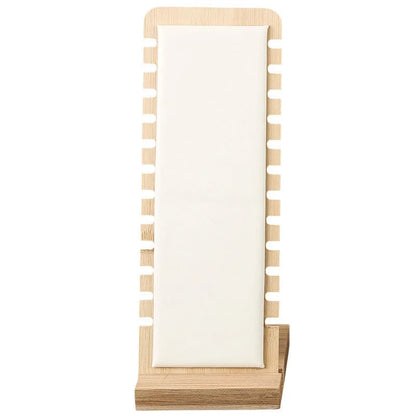Solid Bamboo Wood Jewelry Display Stand for Necklaces & Pendants