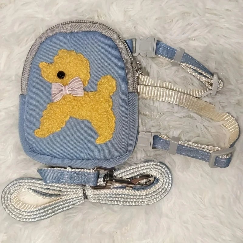 Adjustable Pet Vest Backpack Leash - Small to Medium Dogs